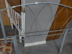 Silver Metal Headboard