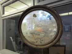 Oval Framed Bevelled Glass Mirror