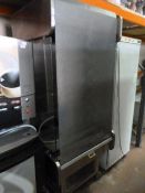 Stainless Steel Open Fronted Multideck Chilled Display Unit with Thermal Blind