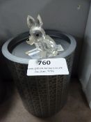 Swarovski Silver Crystal Fox