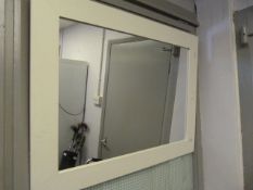 White Framed Mirror