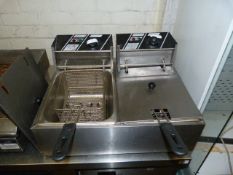 Two Basket, Two Compartment Electric Fryer