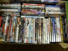 Box Containing Assorted DVDs
