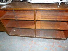 Bookcase with Sliding Glass Doors