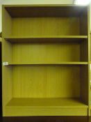 Three Height Beech Bookshelf