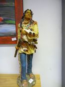 Resin Figure of a Native American