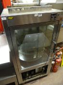 Roller Cool Stainless Steel and Plate Glass Revolving Refrigerated Display