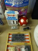 Mixed Lot Comprising of Miniature Football, Two Model Cars, Games Compendium and a Inflatable Airbed