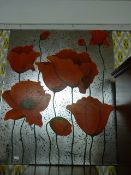 Unframed Printed Canvas Depicting Poppies