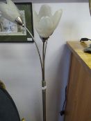 Brushed Stainless Steel Floor Standing Lamp