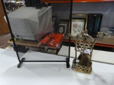 Brass Companion Set and Fire Screen