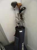 Set of Left Handed Golf Clubs in Donnay Bag