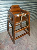 *Hardwood Child's Highseat