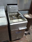 Elite Gas Fired Single Compartment, Two Basket Fryer