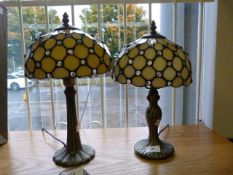 Pair of Tiffany Style Table Lamp