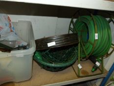 Garden Hose Reel and Flower Baskets