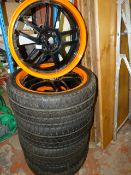 Jaguar Wheel Rims and Four Tyres 225x40