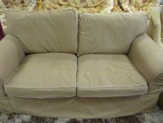 Light Brown Two Seat Settee