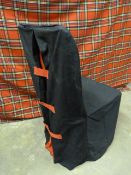 *Thirty Polycotton Black and Red Chair Covers