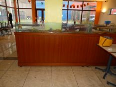 *Mahogany Room Divider with Fish Tank