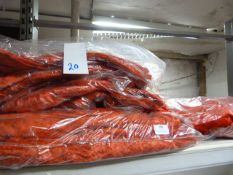 *Twenty Stretch Valoure Red Chair Covers and Two Stretch Valoure 132