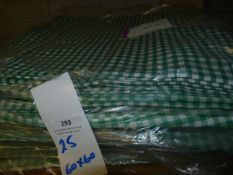 *Twenty Five 60x60 Green Gingham Tablecloths
