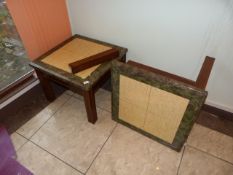 *Two Marble Topped Occasional Tables (One AF)