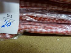 *Twenty 60x60 Red Gingham Tablecloths