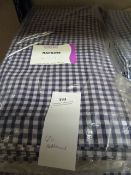 *120 Navy Blue and White Gingham Napkins