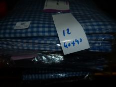 *Twelve Blue and White Gingham Tablecloths