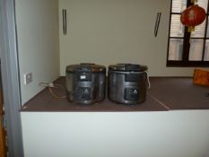 *Two Stainless Steel Rice Cookers