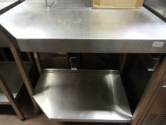 Stainless Steel Preparation Unit with Undershelf