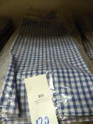 *130 Blue and White Gingham Tablecloths
