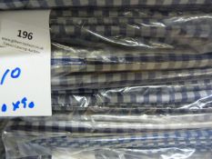 *Ten 90x90 Blue and White Gingham Tablecloths