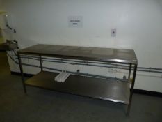 *Stainless Steel Preparation Table with Undershelf