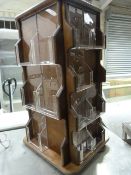 Wood and Perspex Leaflet Display Unit