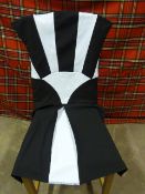 *Thirty Black and White Poly Cotton Chair Covers