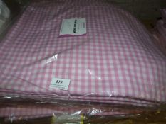 *Approximatley Twenty Five 60x60 Pink and White Tablecloths
