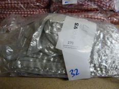 *Thirty Two Metallic Silver Chair Bows