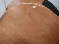 Four 5' Circular Banqueting Tables on Folding Legs