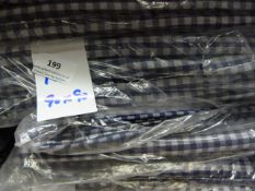 *Ten 90x90 Blue and White Gingham Tablecloths