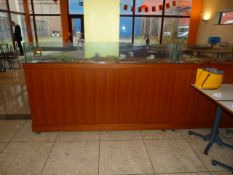 *Mahogany Room Divider with Fish Tank