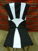 *Twenty Two Black and White Poly Cotton Chair Covers