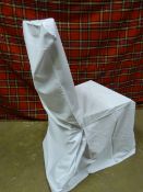 *Thirty White Polycotton Chair Covers