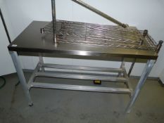 *Aluminium Framed Stainless Steel Topped Preparation Table