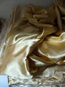 *Thirty Gold Satin Chair Covers