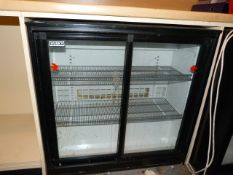 *Husky Undercounter Bottle Cooler Enclosed by Sliding Doors