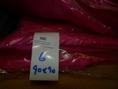 *Six 90x90 Pink Voile Tablecloths