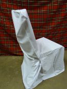 *Thirty White Polycotton Chair Covers