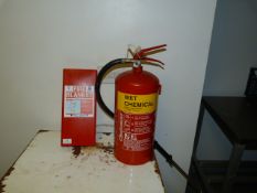 *Fire Blanket and a Wet Chemical Fire Extinguisher